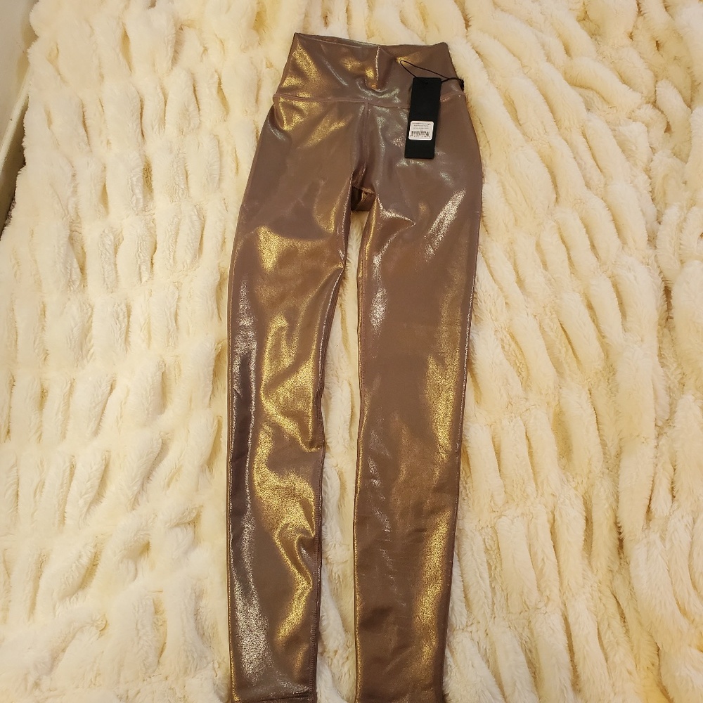 NWT Glamour Glitz Iridescent Leggings XS